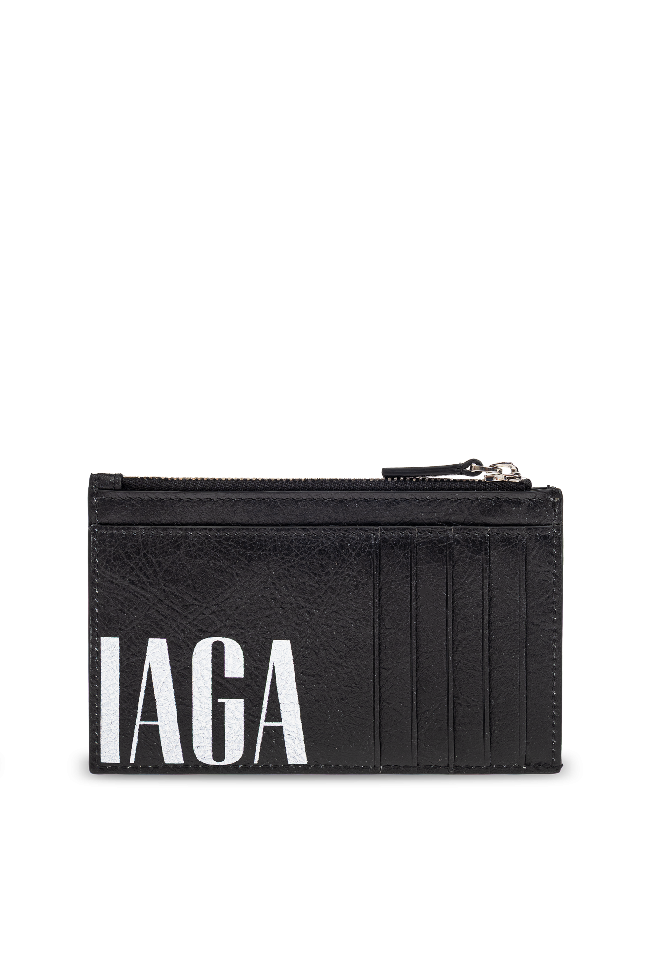 小物 BALENCIAGA Logo Leather Wallet On Strap Black Leather wallet with logo Balenciaga - Vitkac France